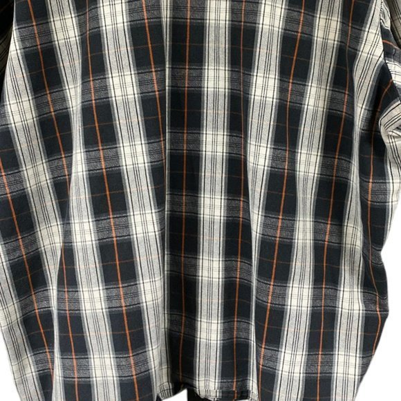 Ben Davis Short Sleeve Plaid 1/2 Zip Shirt - Picture 10 of 13